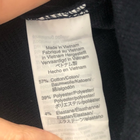 NWTS J. Crew Button up Navy Tie Up Short Sleeve Size Small Cotton and  s… - Picture 6 of 8